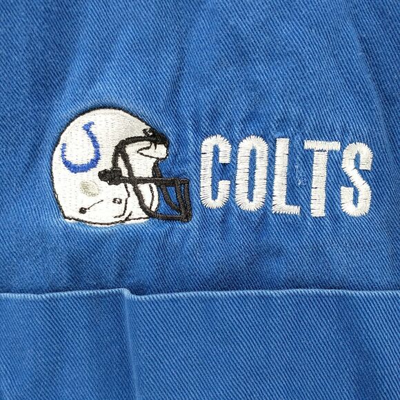 Blue Generation Men's Button-Down Shirt Blue XL Indianapolis Colts Embroidered - Picture 3 of 16